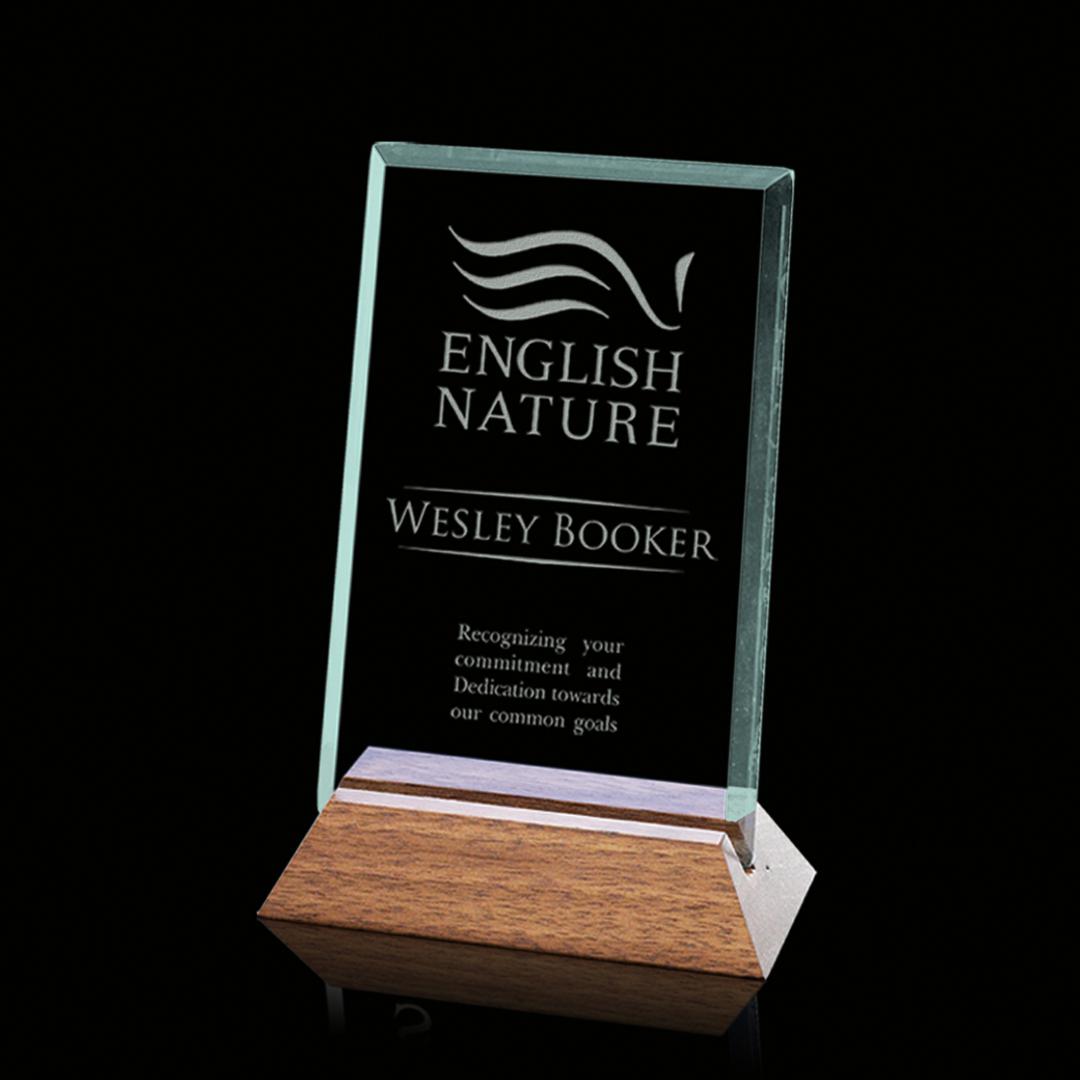 Esten Award - Jade/Walnut