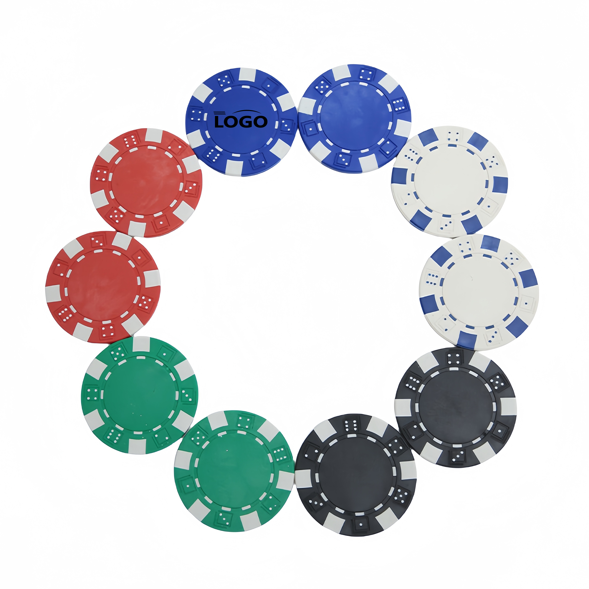 ABS durable poker chips, customizable logo 2