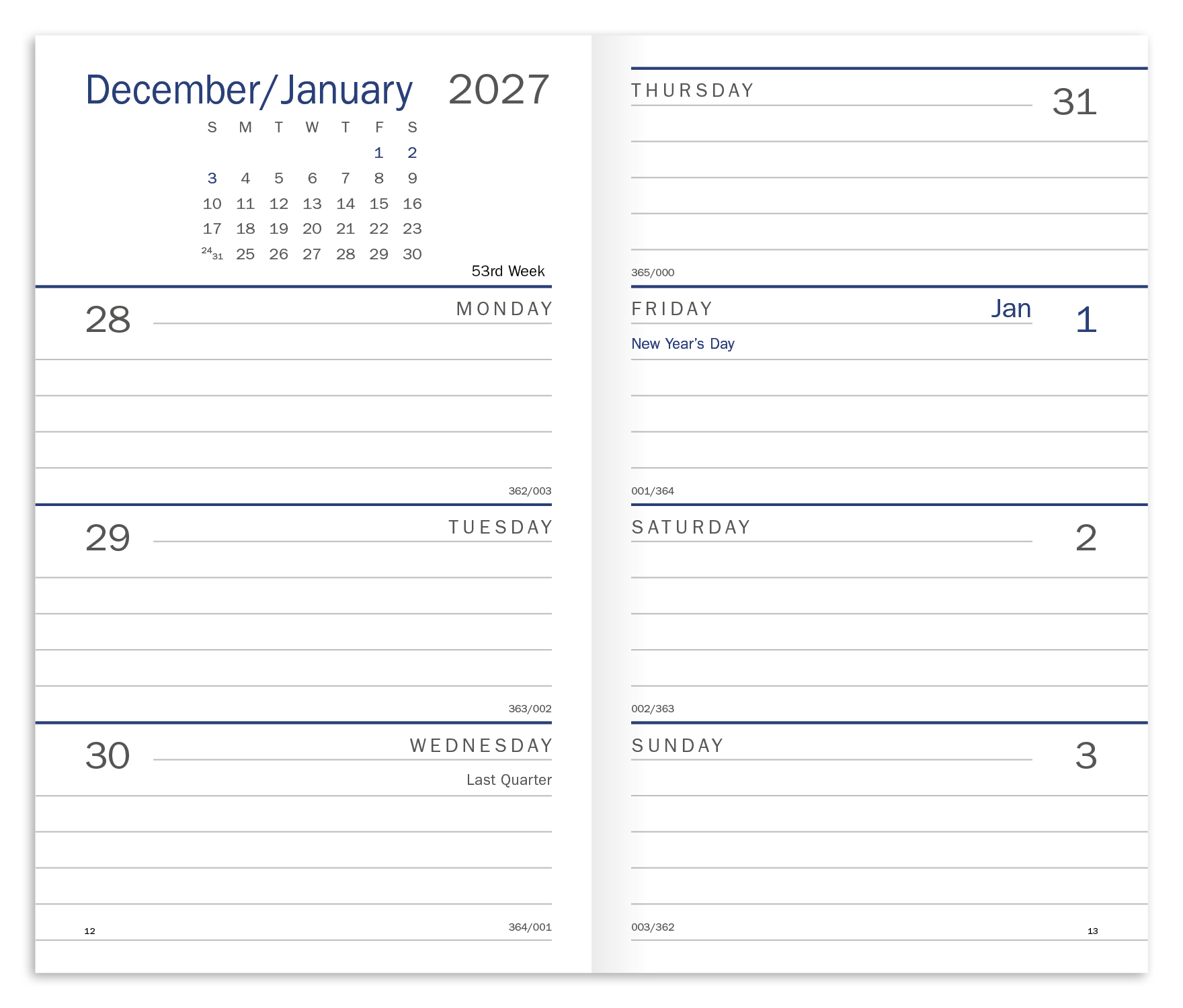 Triumph® Calendars Classic Weekly Pocket Planner 58