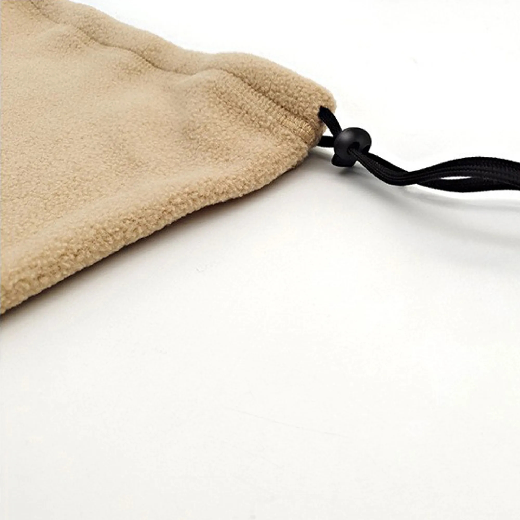 Fleece Drawstring Windproof Neck Gaiter Mask 5