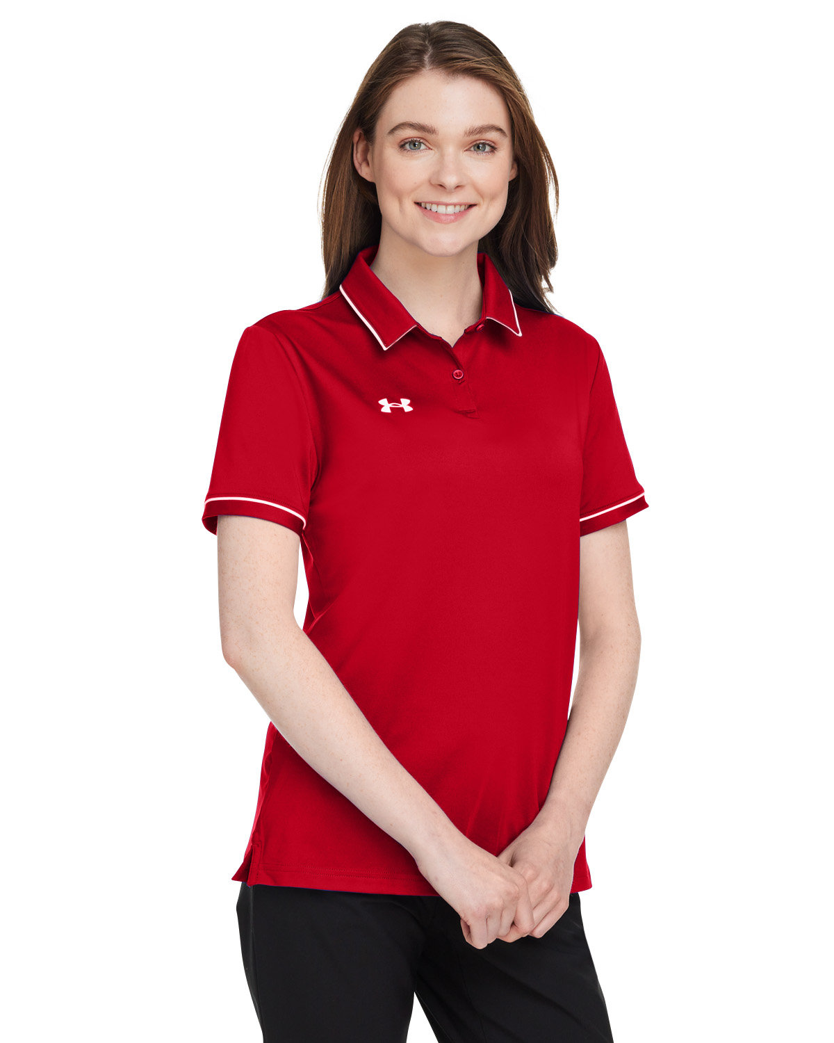 Ladies' Tipped Teams Performance Polo