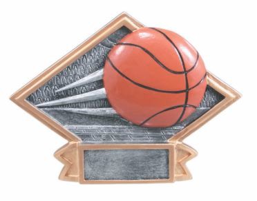 Basketball Large Diamond Plate Award 2