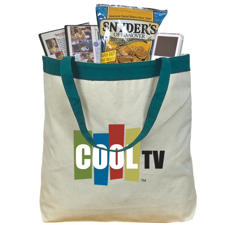 10 oz Cotton Canvas Tote Bag: 17.5" W X 16" H 5