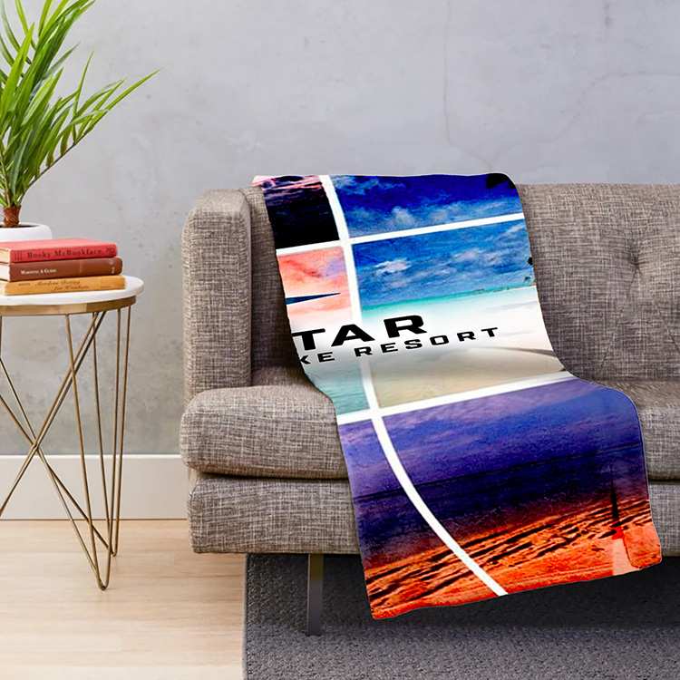 "CORDOVA" Sherpa 88" x 104" Blanket - Full Color 5
