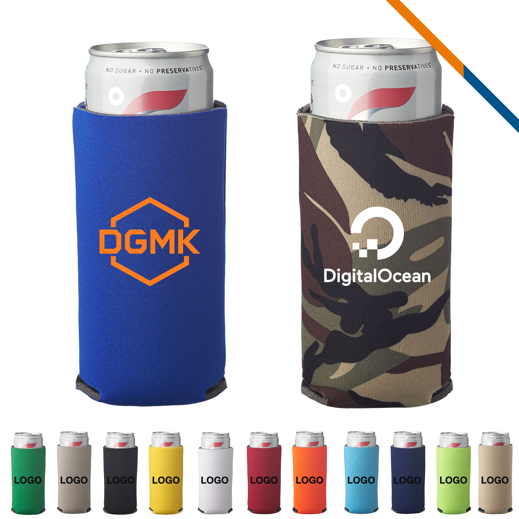 Drecy Polyurethane Foam Collapsible Coolie, custom koozie with logo imprint 6
