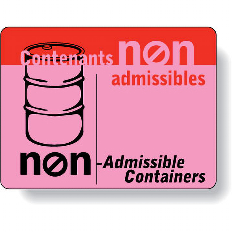 Fluorescent Pink Paper Roll Labels Stock Rectangle (1.875"x2.5")