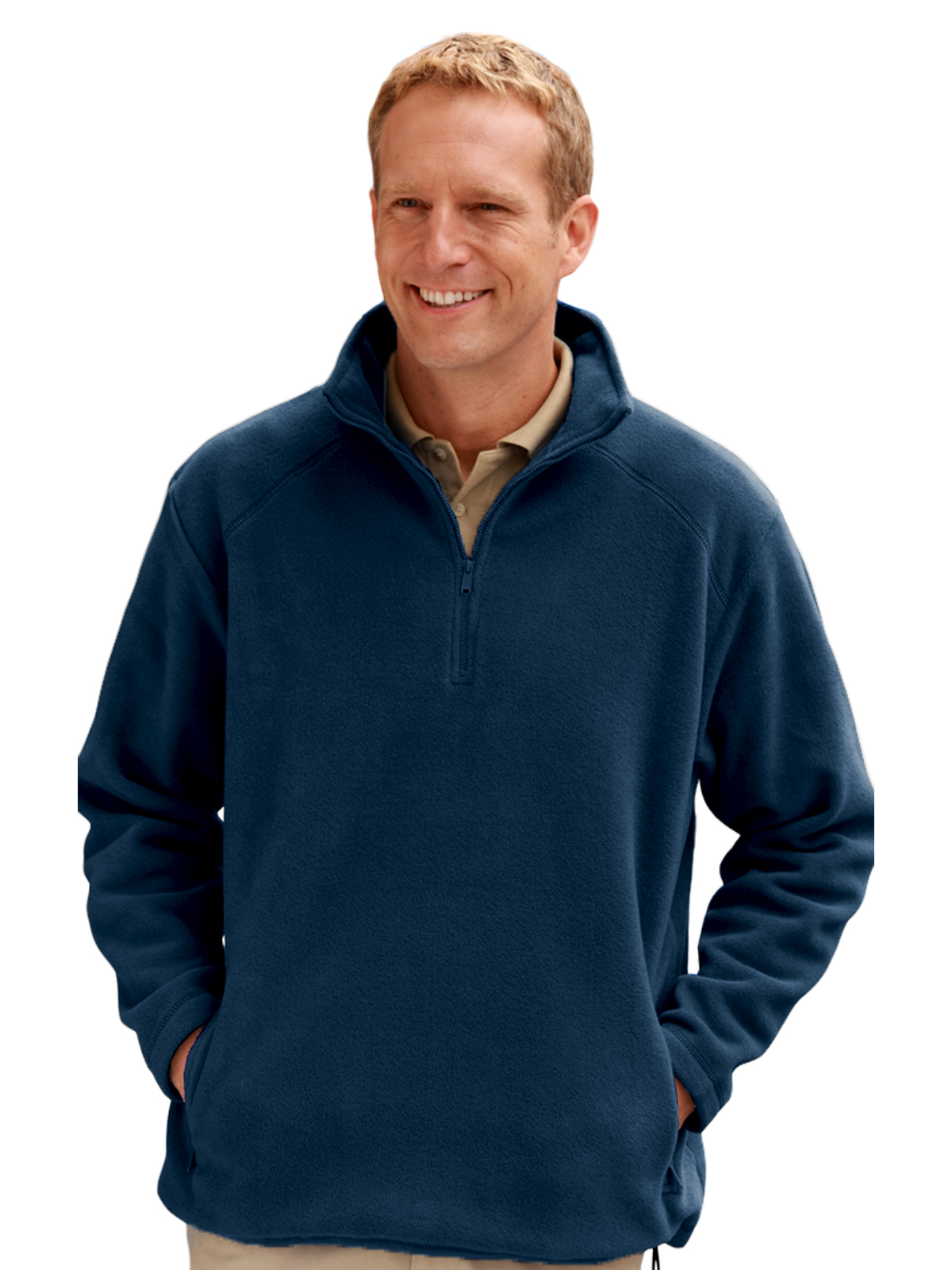 Blue Generation - Unisex 2-Pocket Micro Fleece Zip Pullover 9