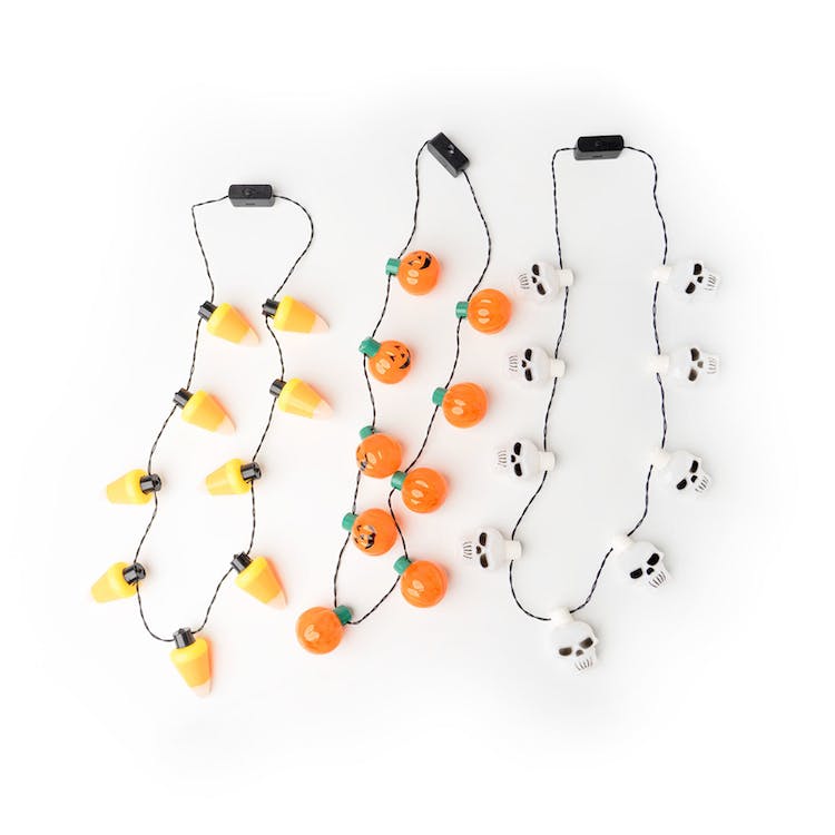 Flashing Halloween Necklaces - 3 Styles Jumbo 1