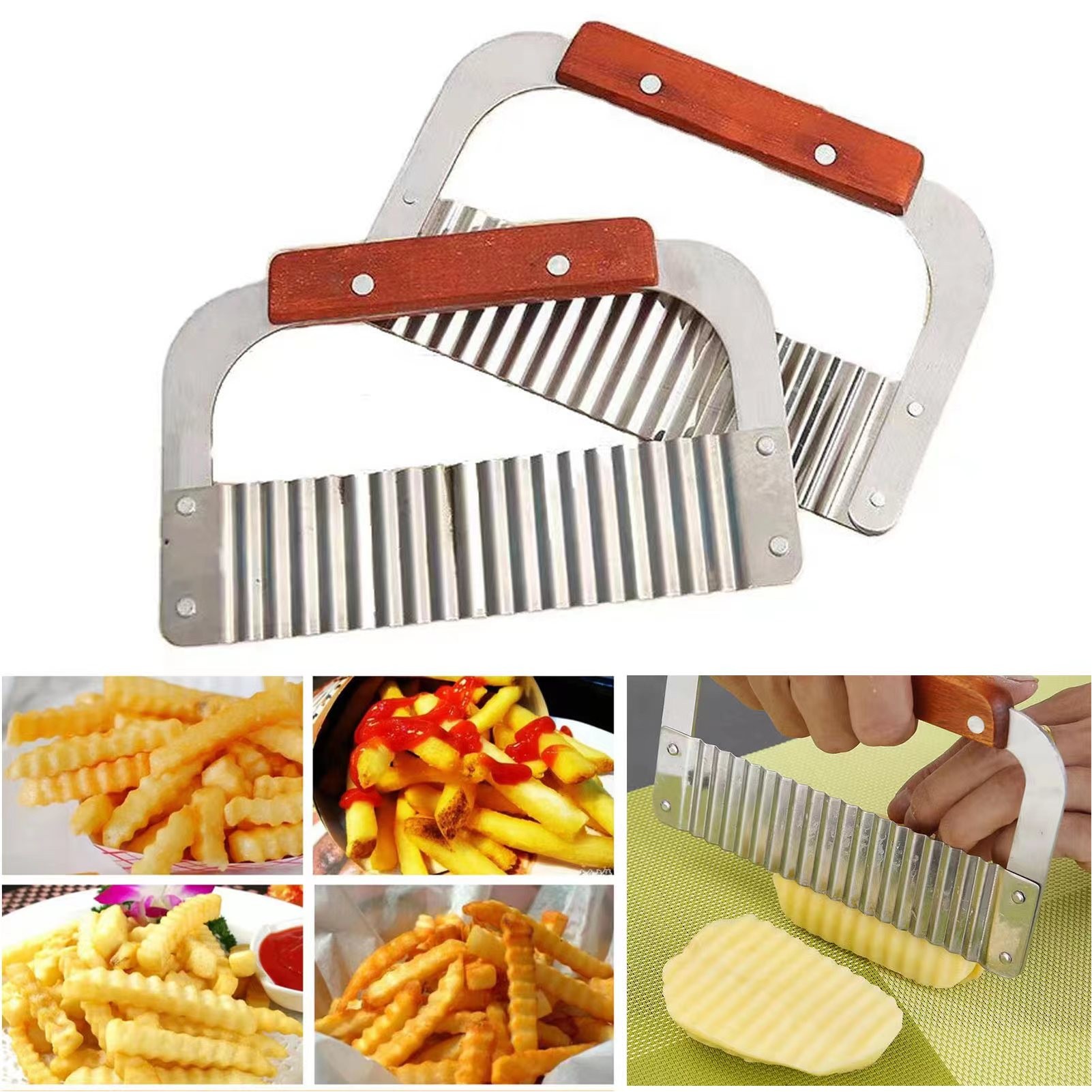 Stainless Steel Wavy Loaf Cake Cutter 2