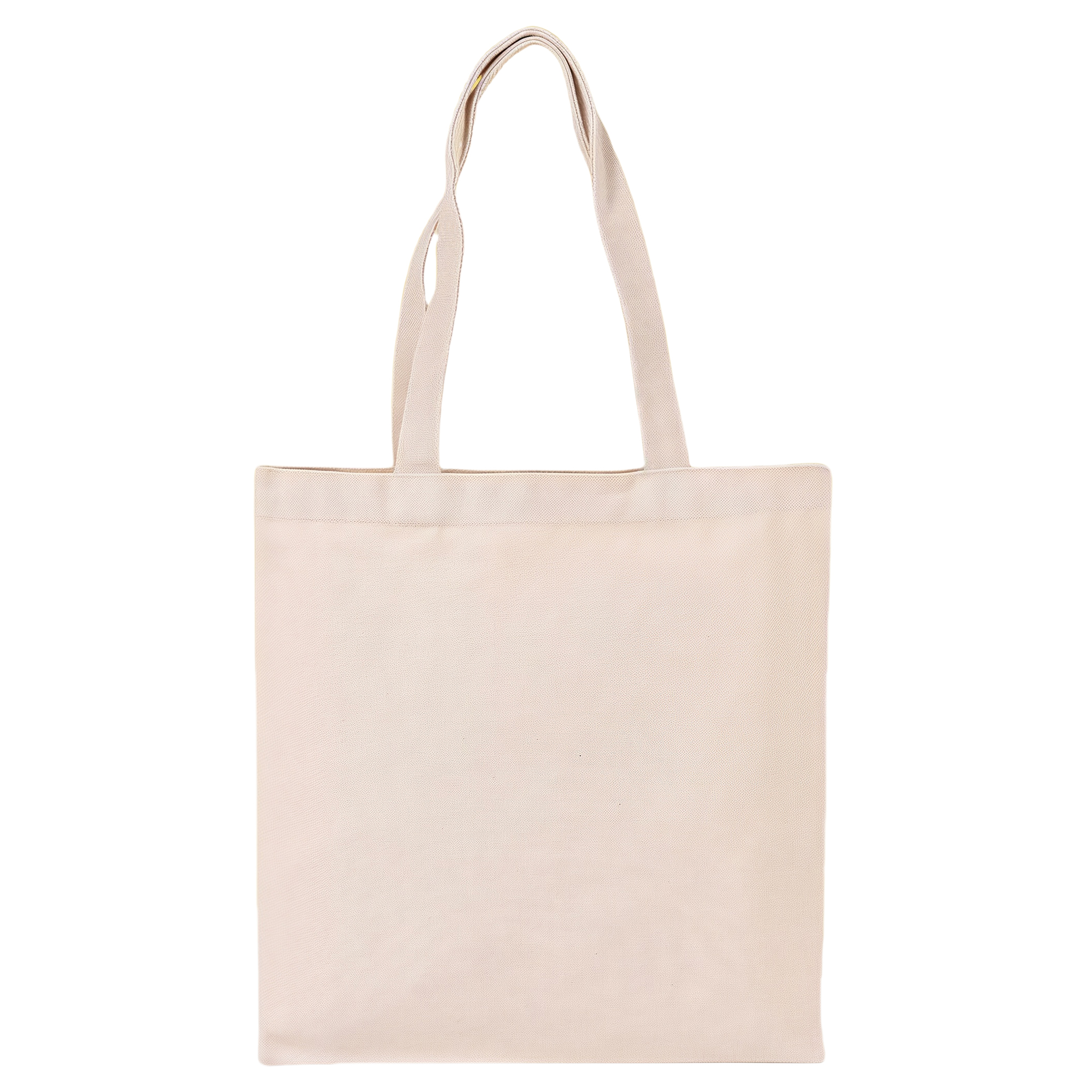 Beige Eco-Friendly Canvas Tote Bag Reusable Large Durable Handbag 12x14" 2
