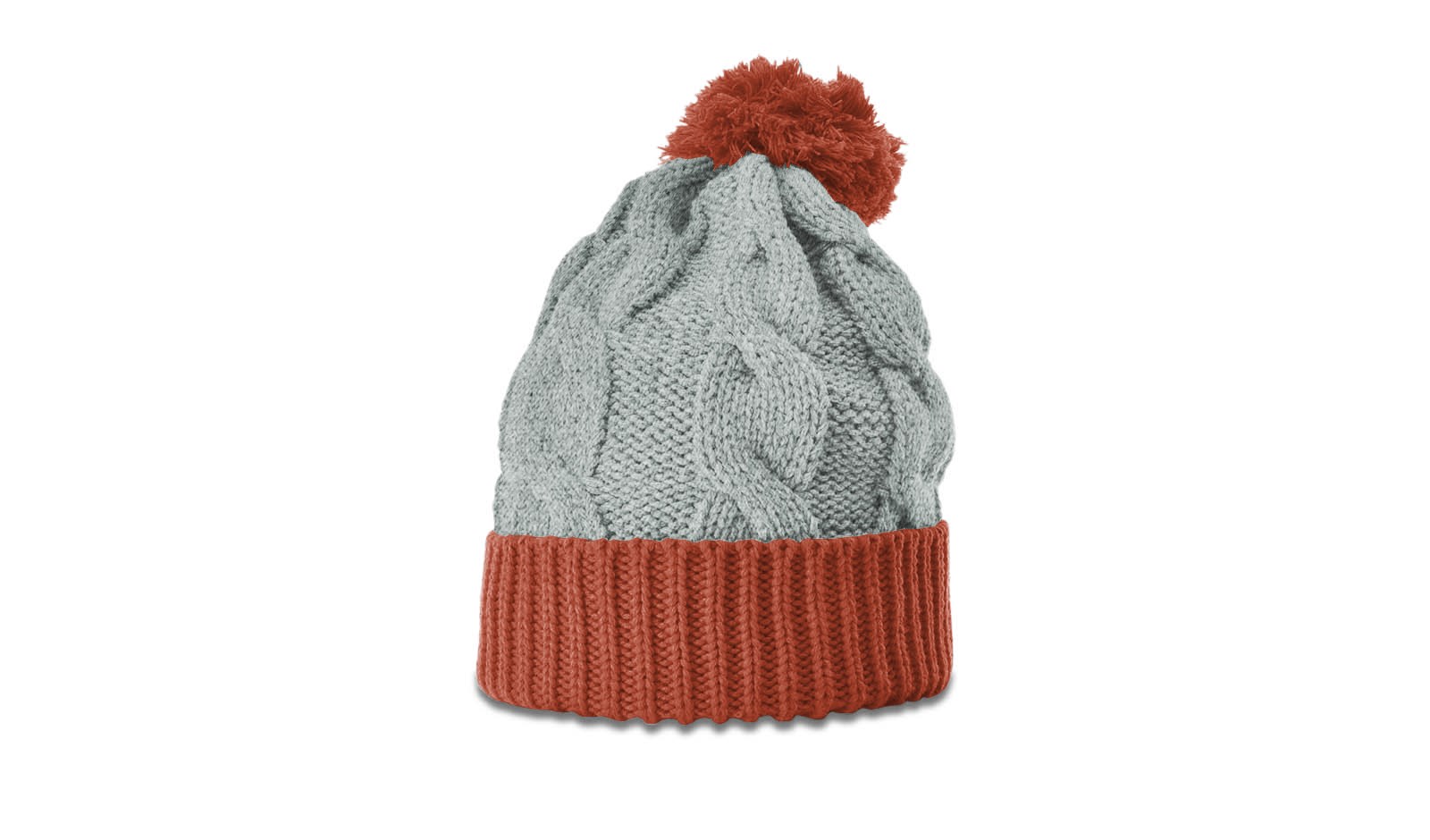  Chunk Twist Knit Beanie with Cuff & Pom 15