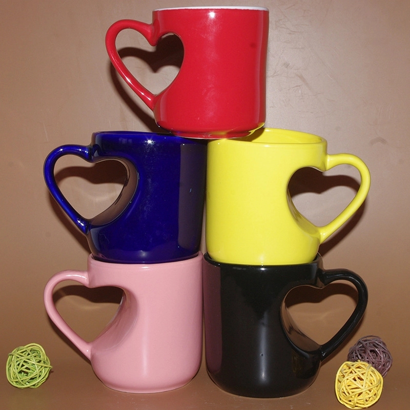 11 oz Coffee Mugs with Heart Shape Handle 6