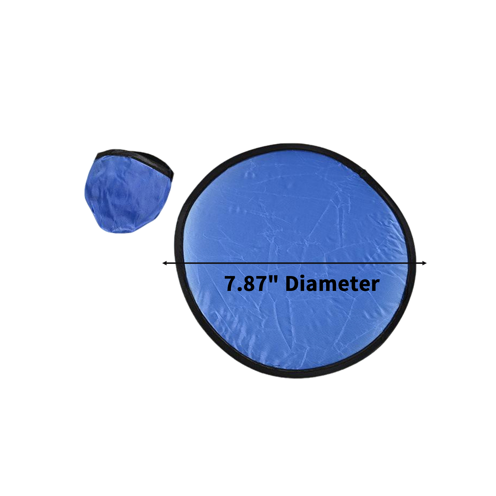 Polyester Fabric Folding Round Fan 2