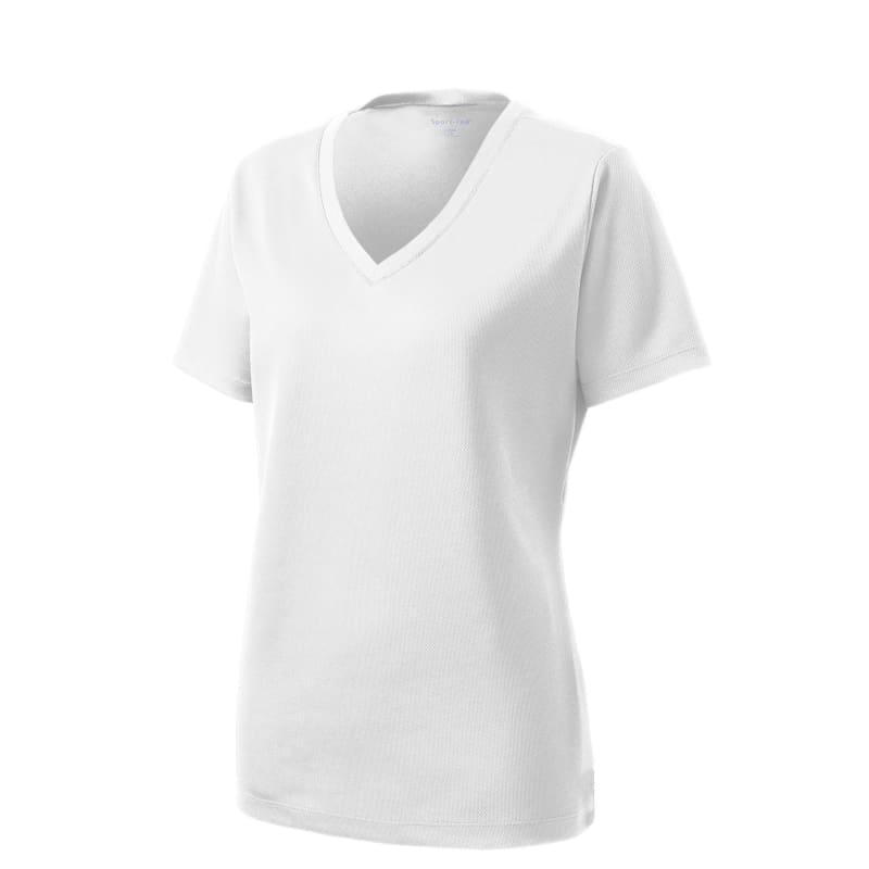 Sport-Tek Women's PosiCharge RacerMesh V-Neck Tee. 50