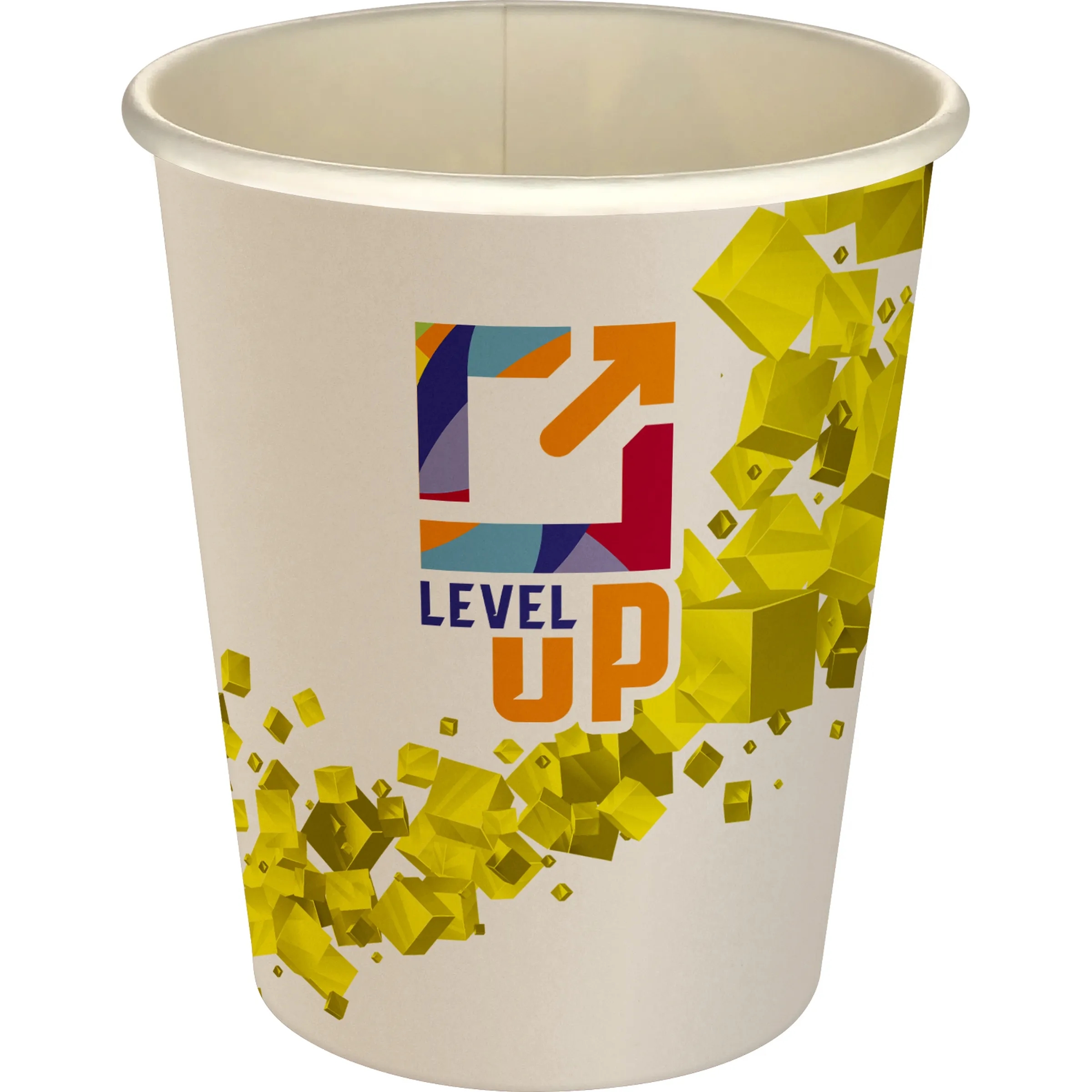 5 oz Full Color Floating Cubes Paper Cup, custom paper cup with logo imprint 16