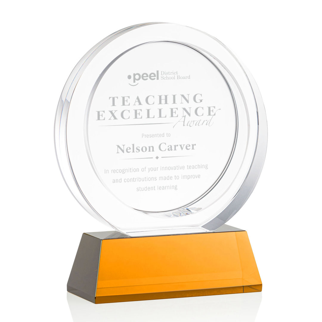 Templeton Award on Base - Amber