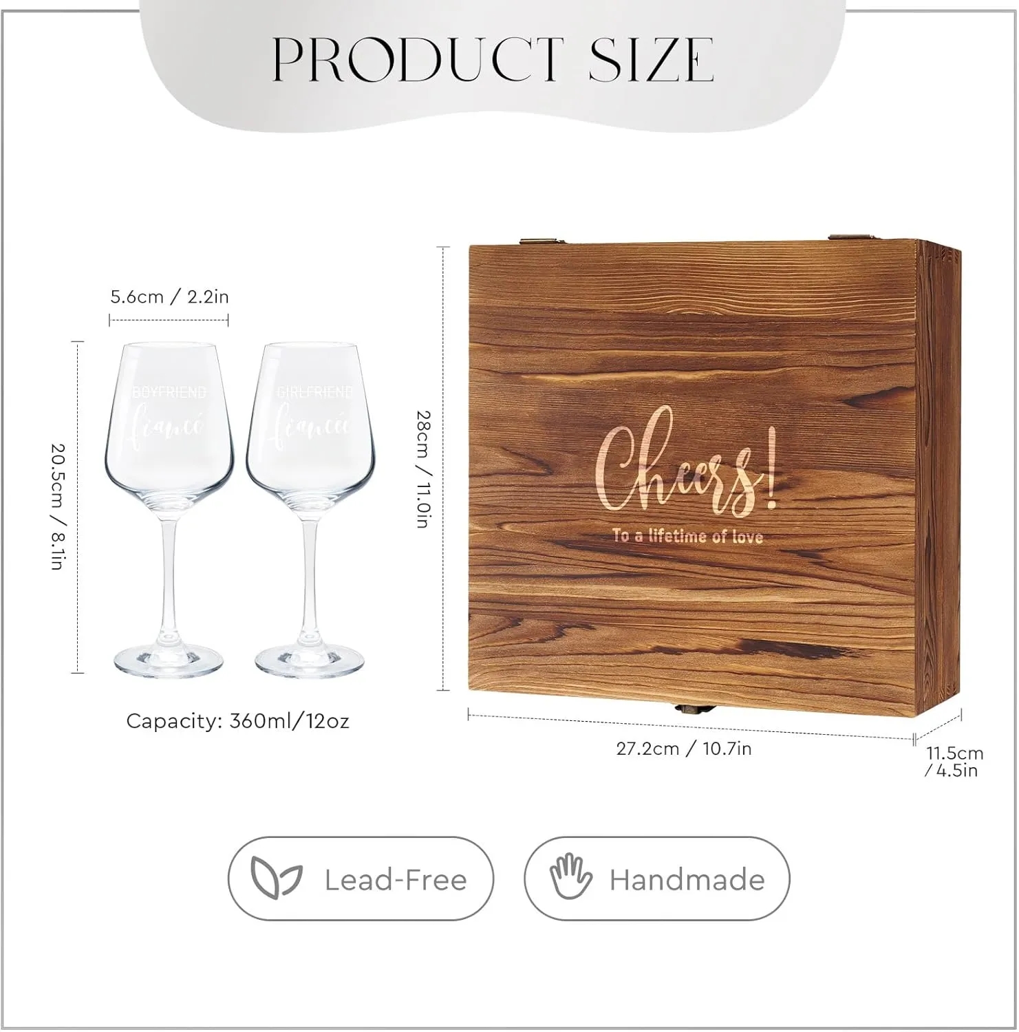 Wine Glasses Wedding Gifts for Couples 6