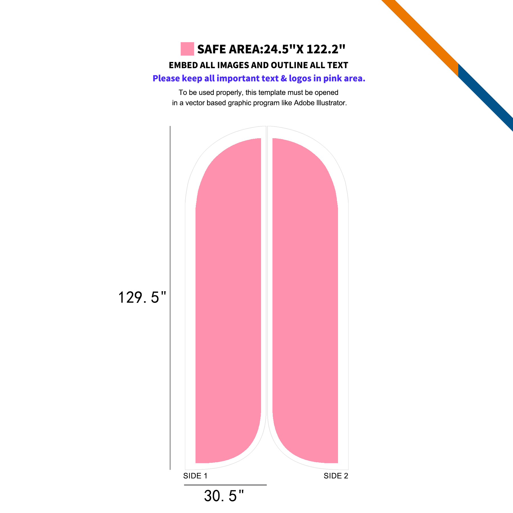 13' Leangle Double-Sided Feather Flag 4