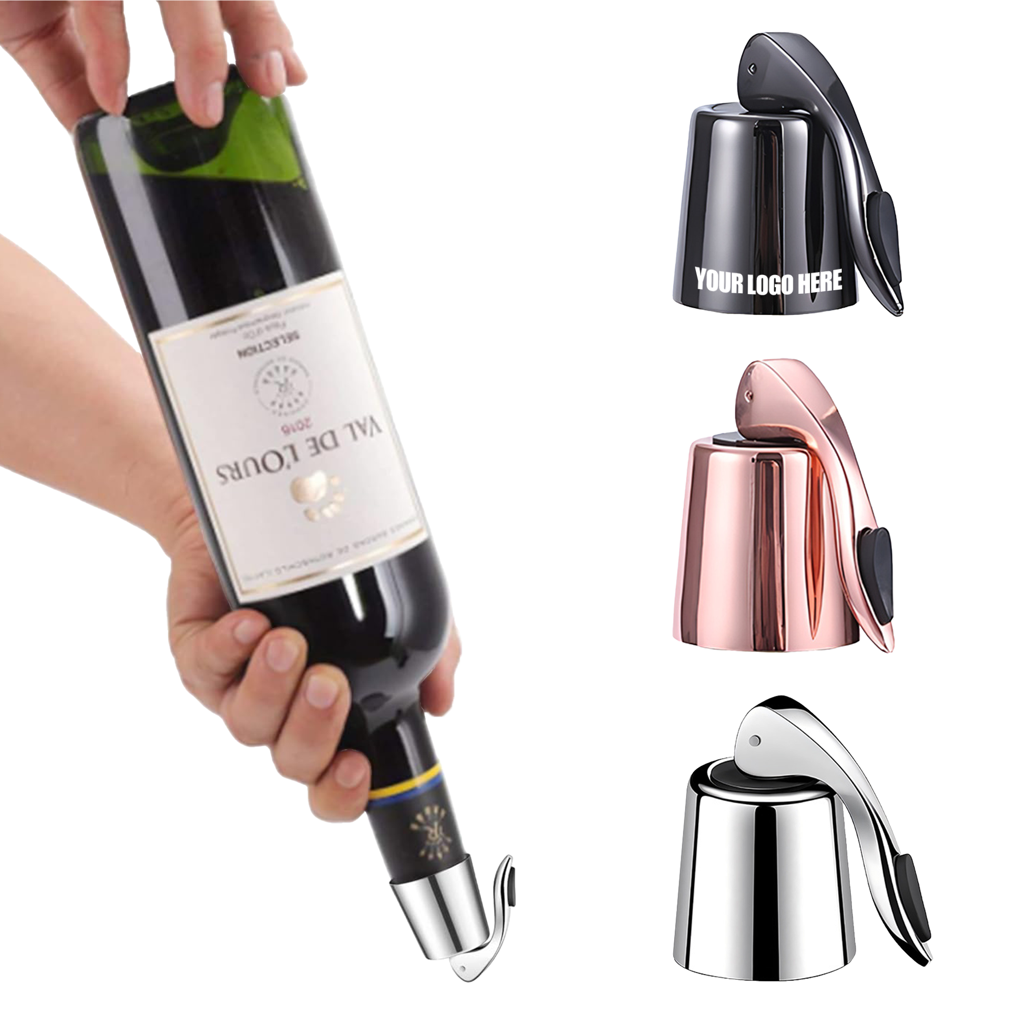 Reusable Stainless Steel Wine Bottle Stopper 2
