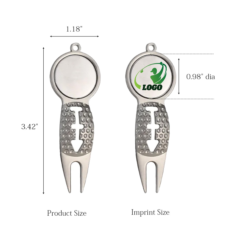 Classic Golf Divot Repair Tool With Ball Marker 8
