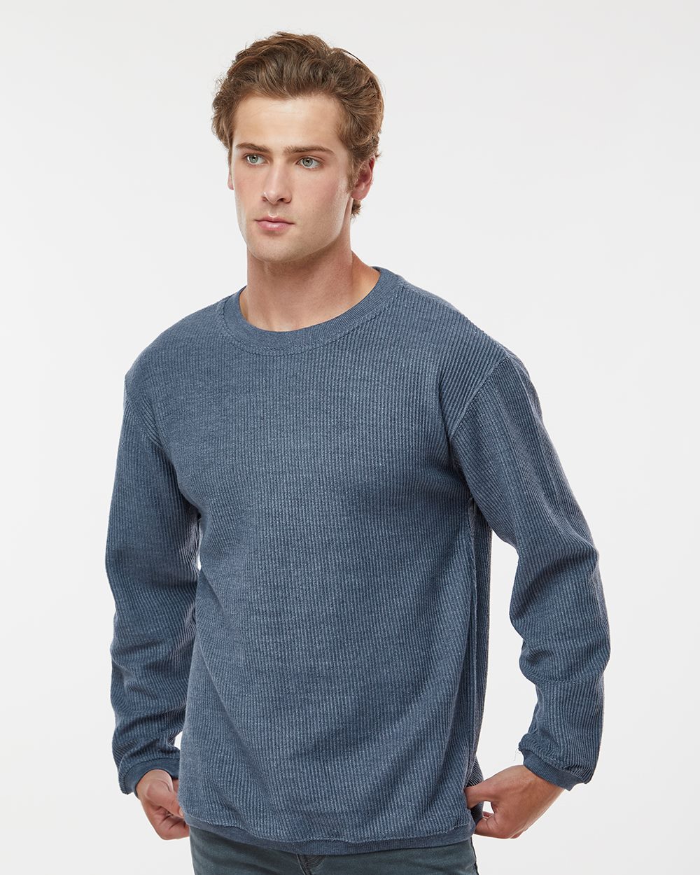 Unisex Corded Crewneck Sweatshirt - 19179 11