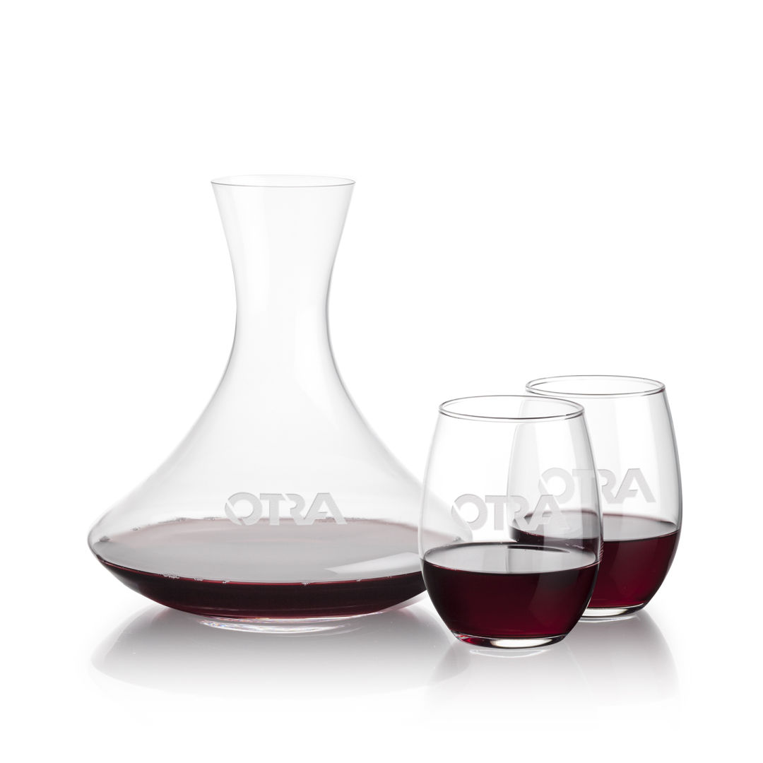 Senderwood Carafe & Stanford Stemless Wine 2
