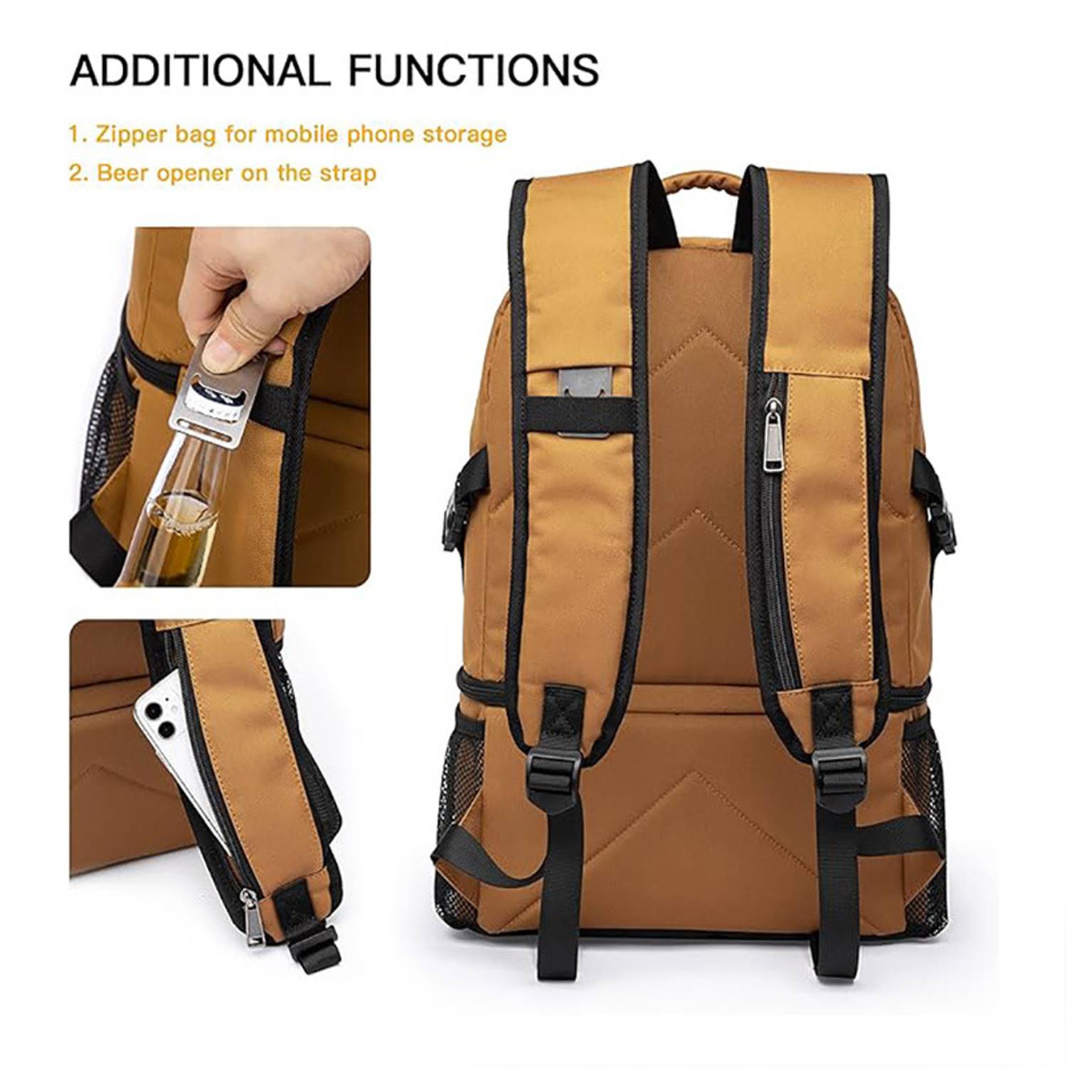 25L Large Capacity Insulated Cooler Backpack for Camping 3