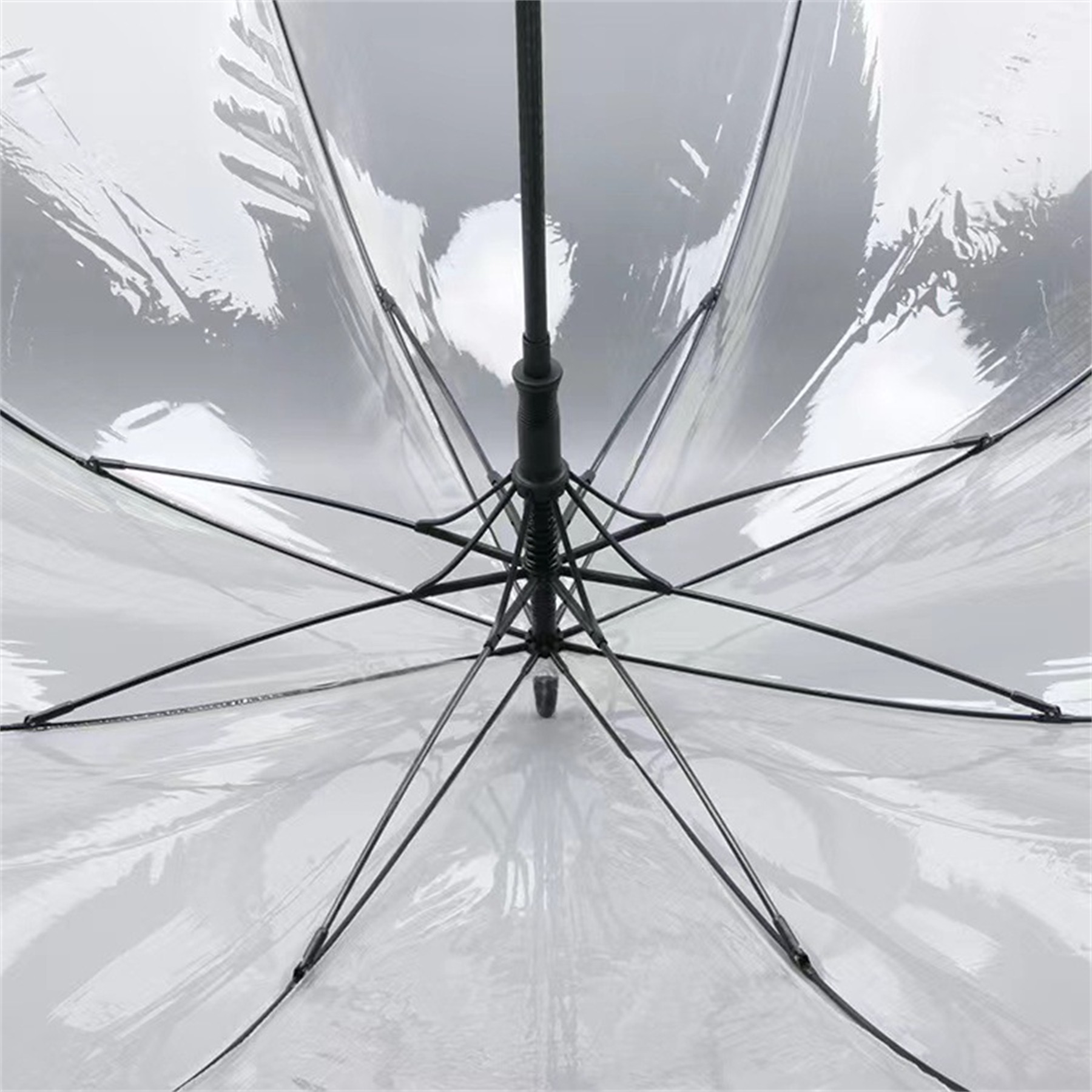 60" Automatic Open Clear Umbrella 2
