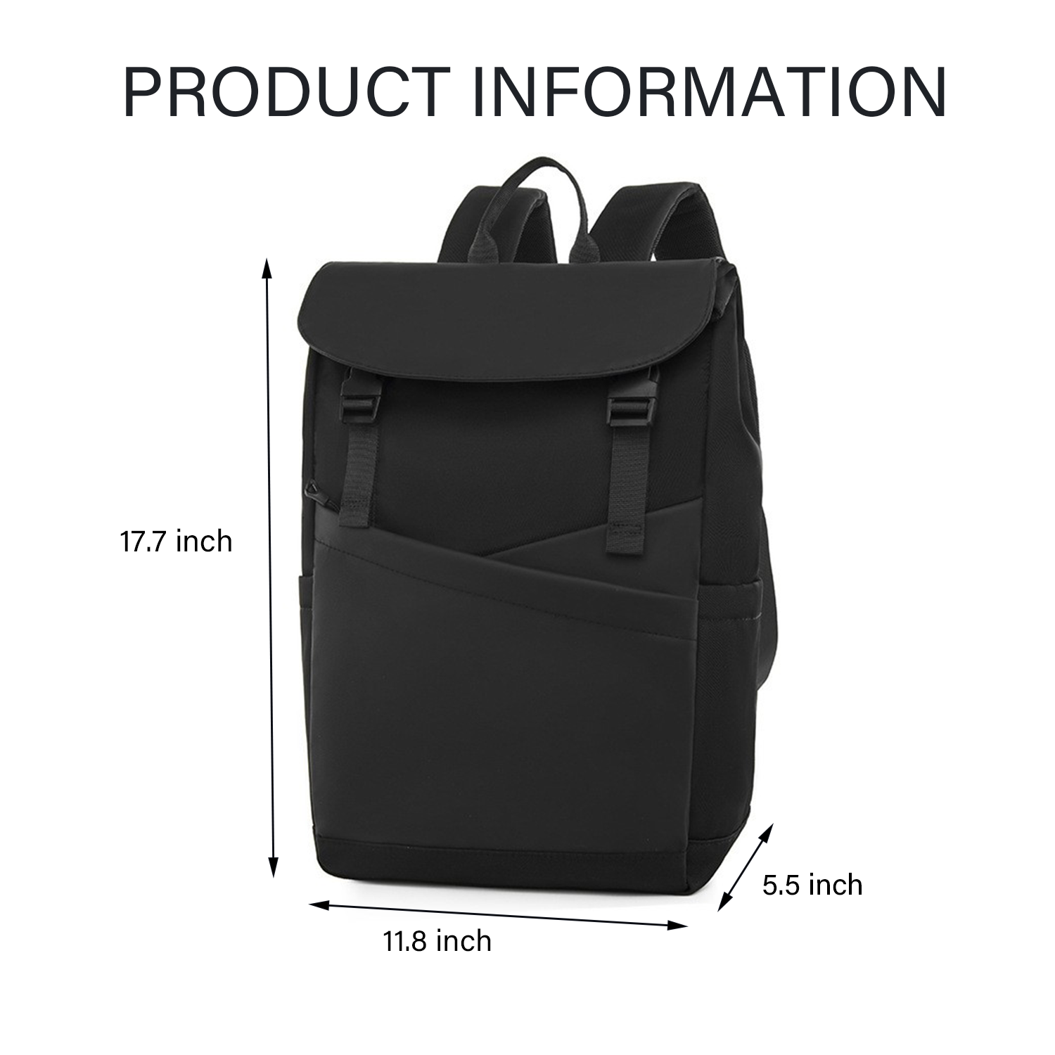 Water Resistant Canvas College Travel Casual Backpack 3