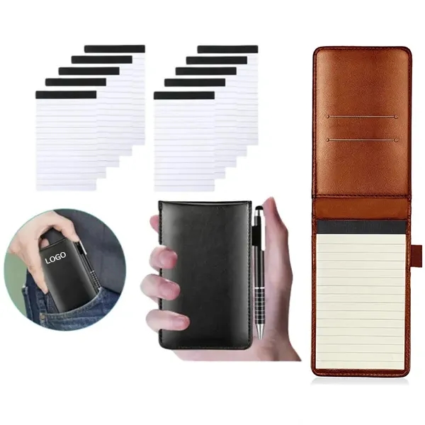 Pocket Notepad Holder with Mini Size and Metal Pen 6