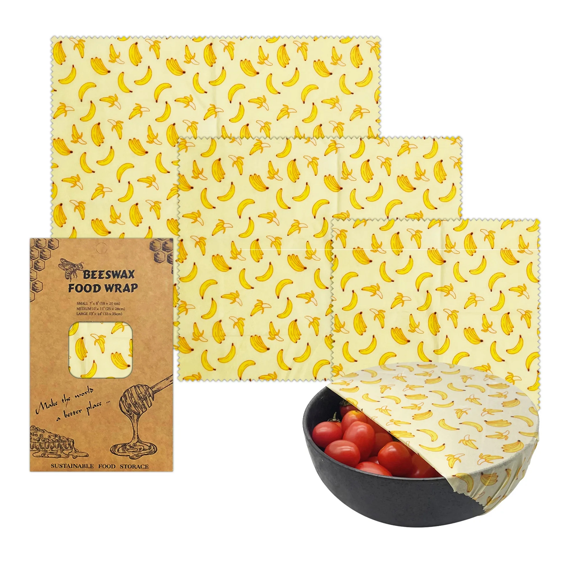 Reusable Beeswax Food Wraps Wax Cloth 2
