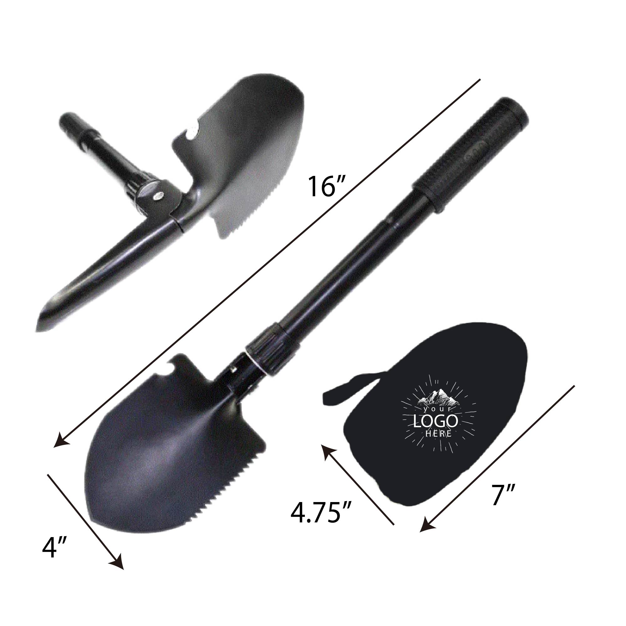 Multifunction Folding Camping and Fishing Shovel 1