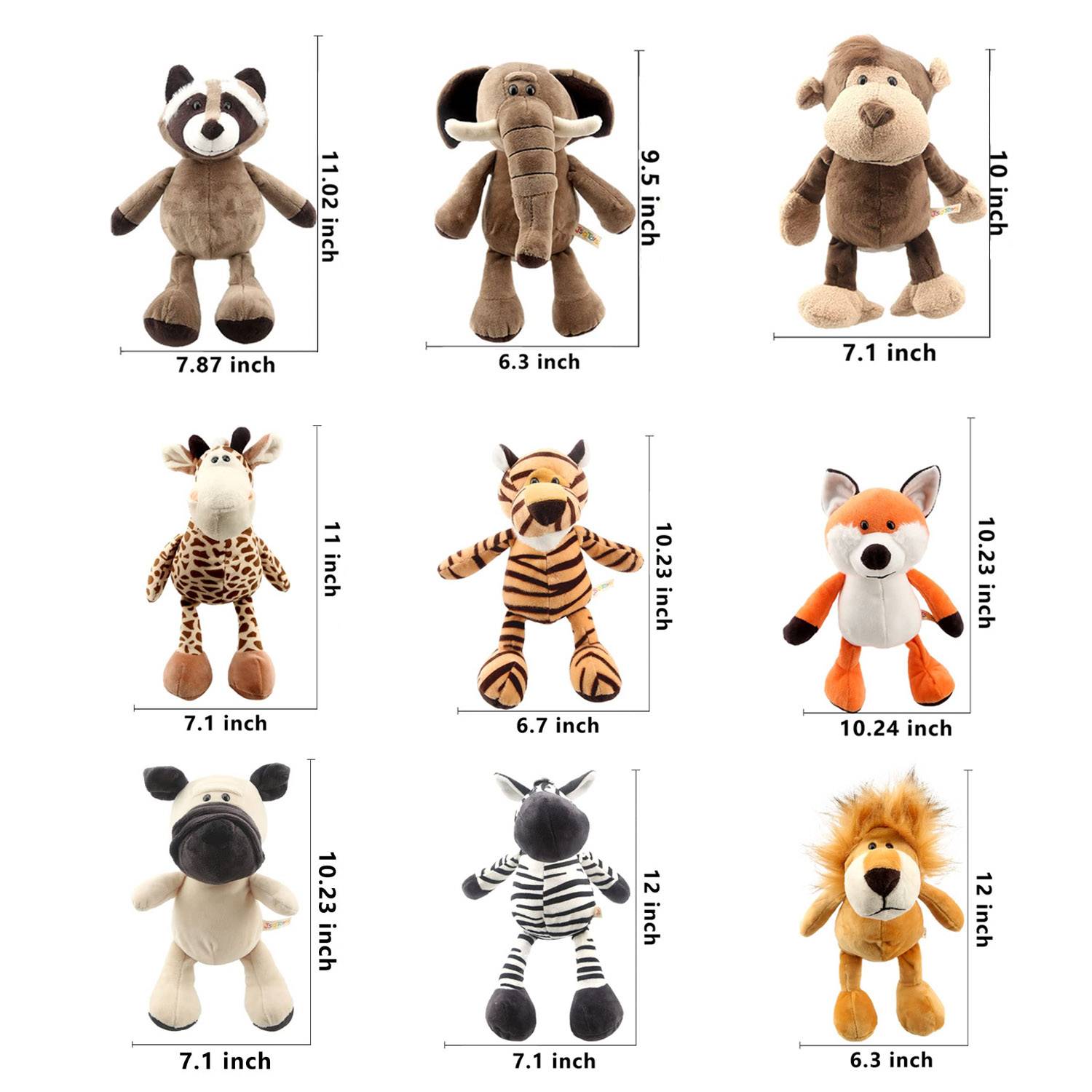 Cute Lovely Fluffy Forest Animal Plush Toy 1