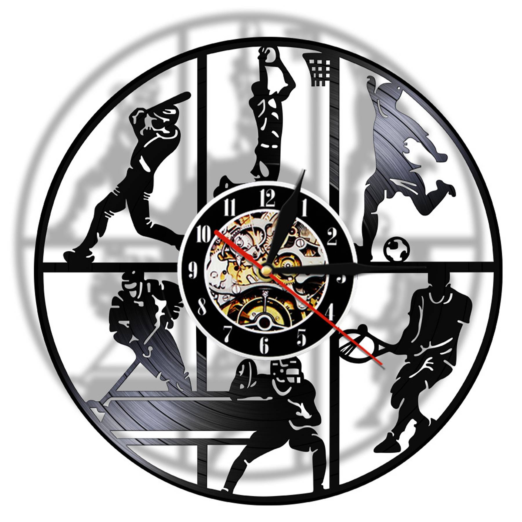 Plastic Retro nostalgic wall clock 8