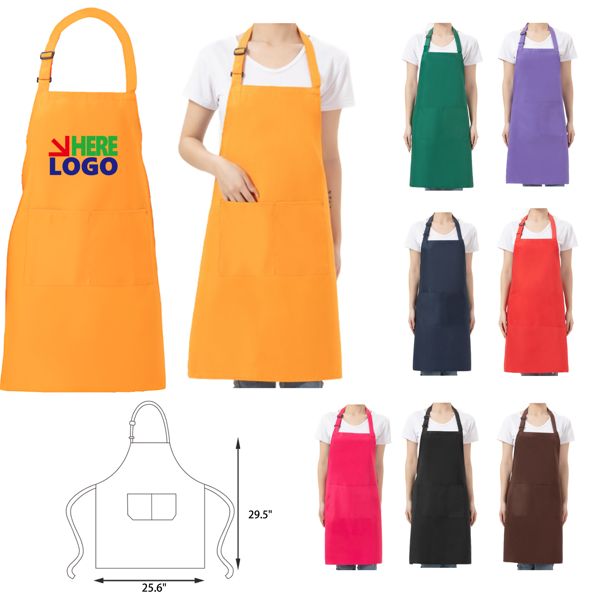 MOQ 20 PCS Adjustable Water Resistant Apron 10