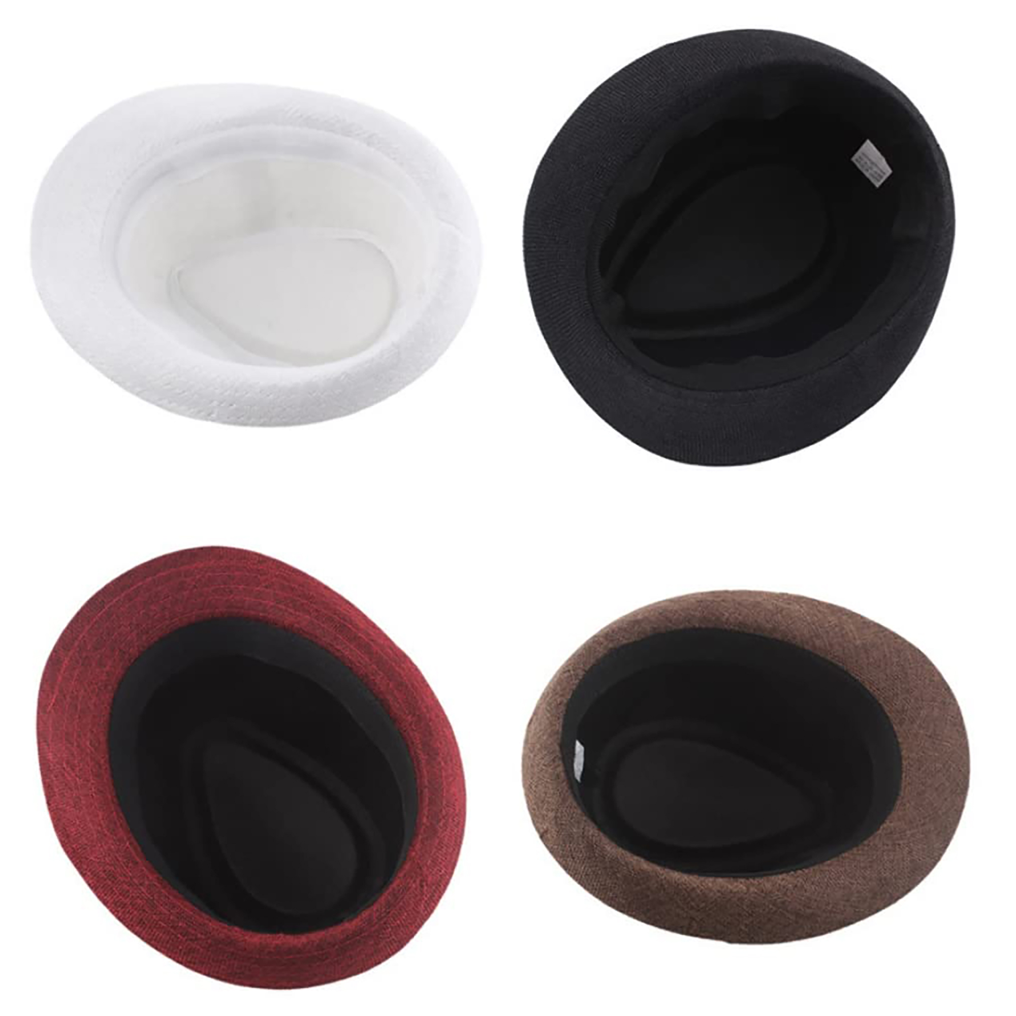 Classic Linen Straw Fedora Hat with Breathable Design 8