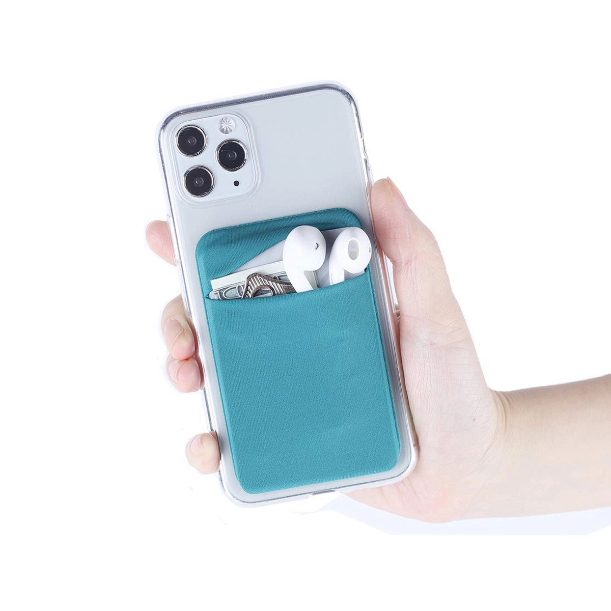 Stretchy Lycra Phone Card Holder 4