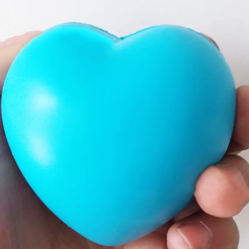 2.7'' Heart Shaped Stress Ball 2