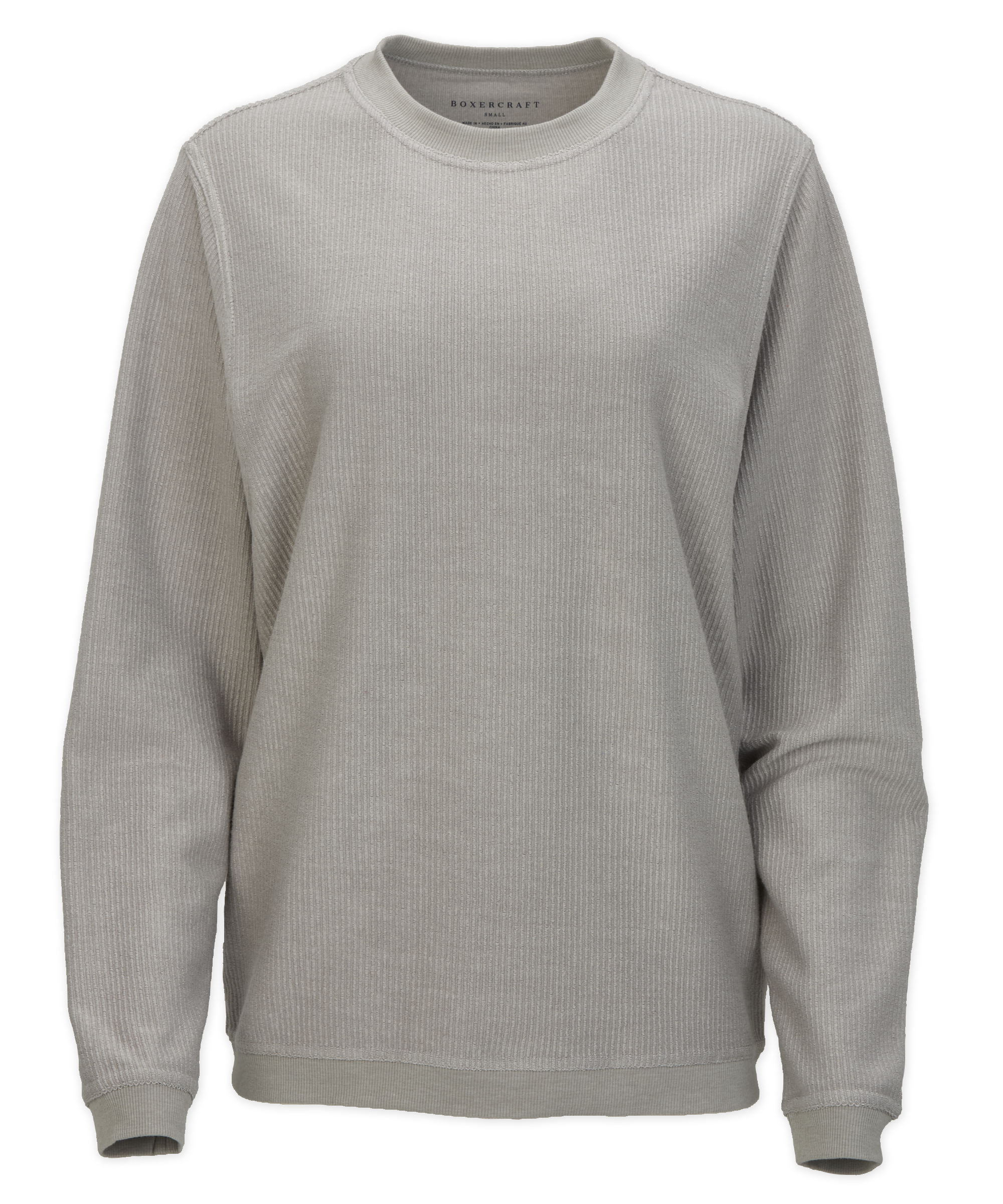 BOXERCRAFT ADULT RALLY CORDUROY CREW PULLOVER 2