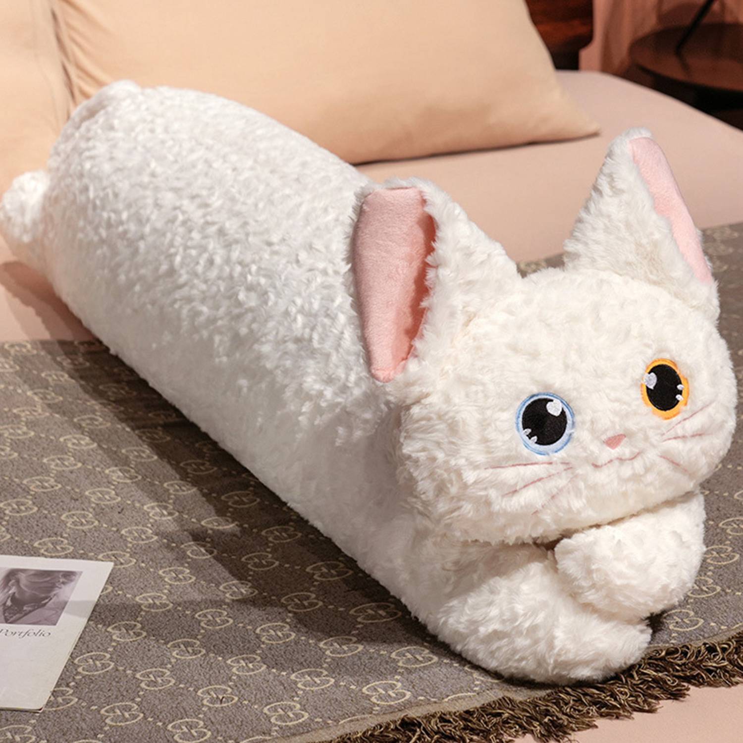 Ultra Soft Long Cat Plush Body Pillow 5