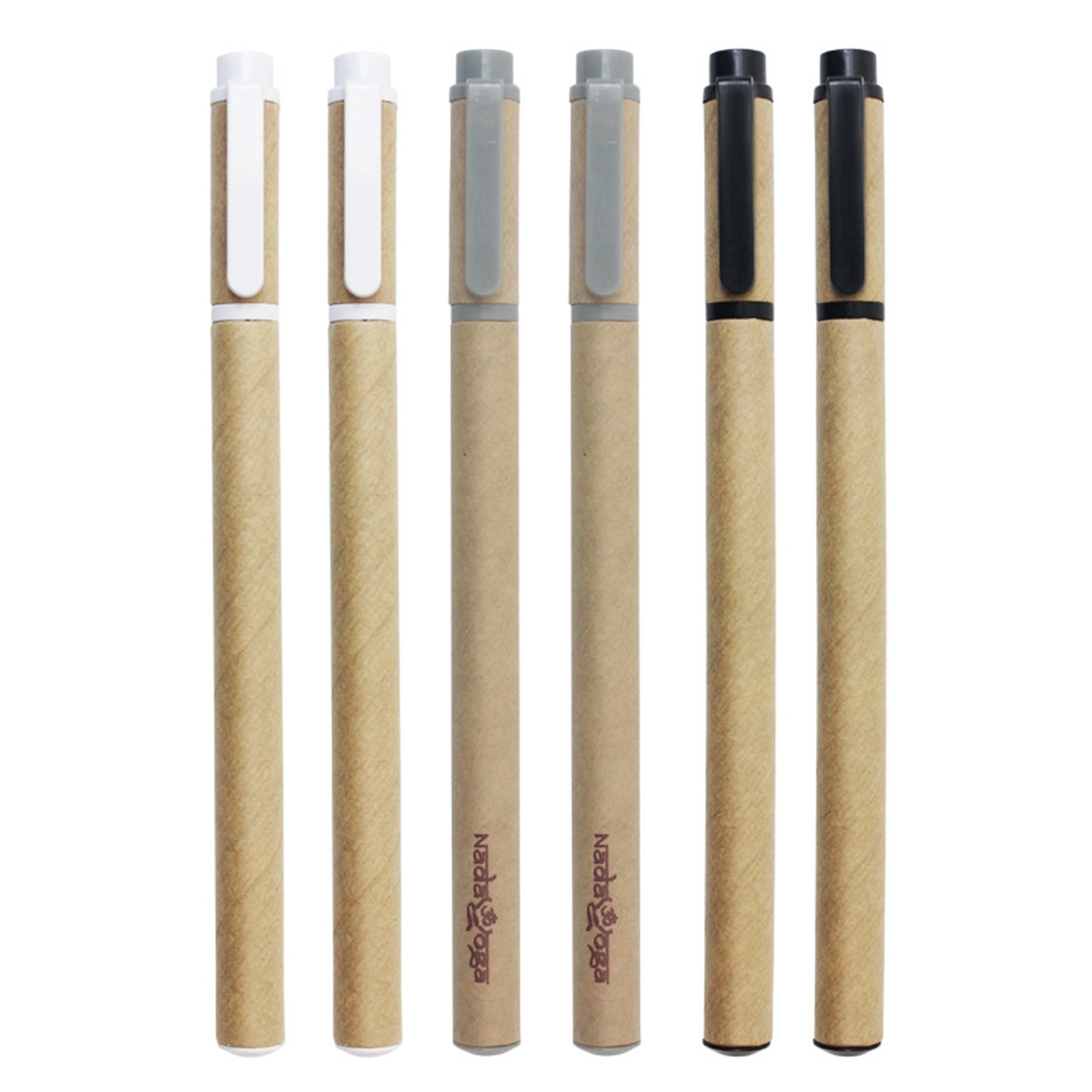 Eco-friendly Kraft Paper Black Ink Ballpoint Pen 2