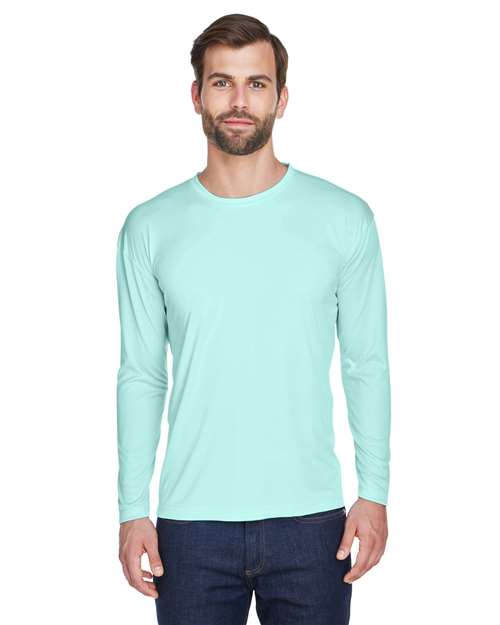 Men's Cool & Dry Sport Long Sleeve Performance Interlock T-Shirt - 8422 38