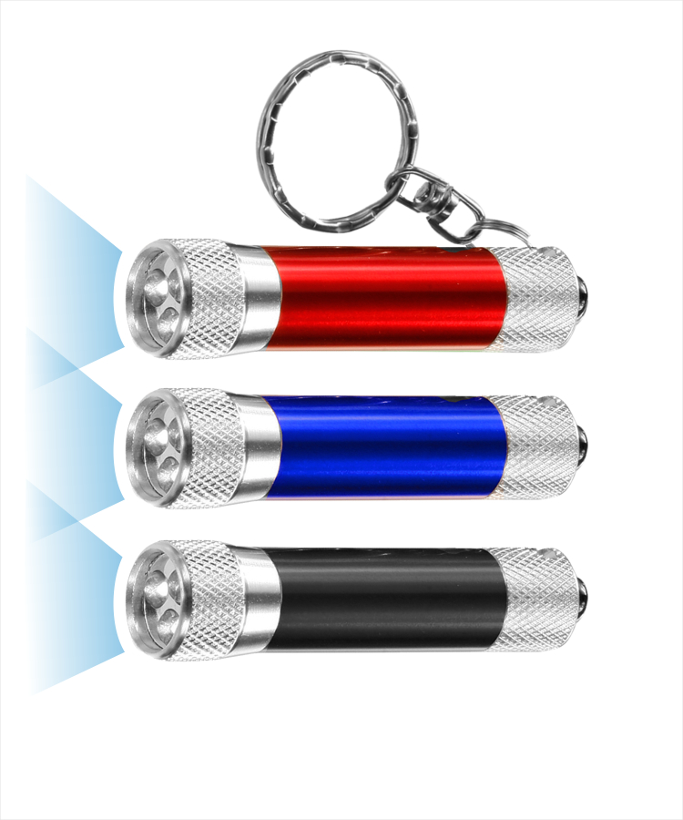 Union Printed, Bright Metal LED Mini Flashlight Keychain 1