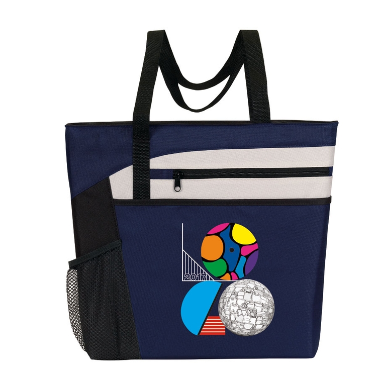 "Rocket" Zip Pockets Tote Bag 1