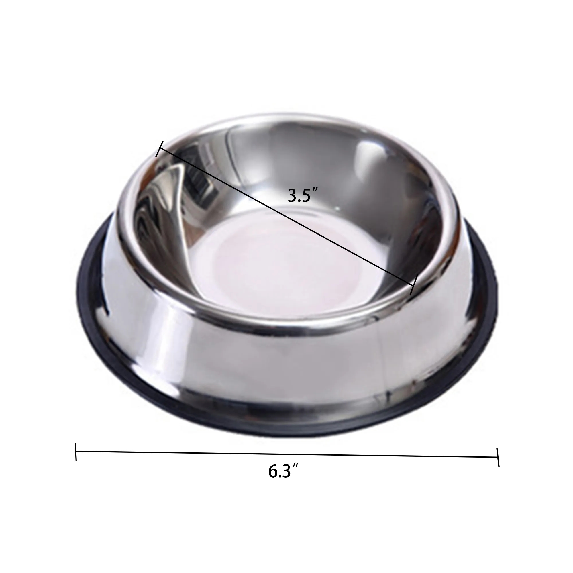 MOQ20 Stainless Steel Anti-Slip Pet Bowl 2