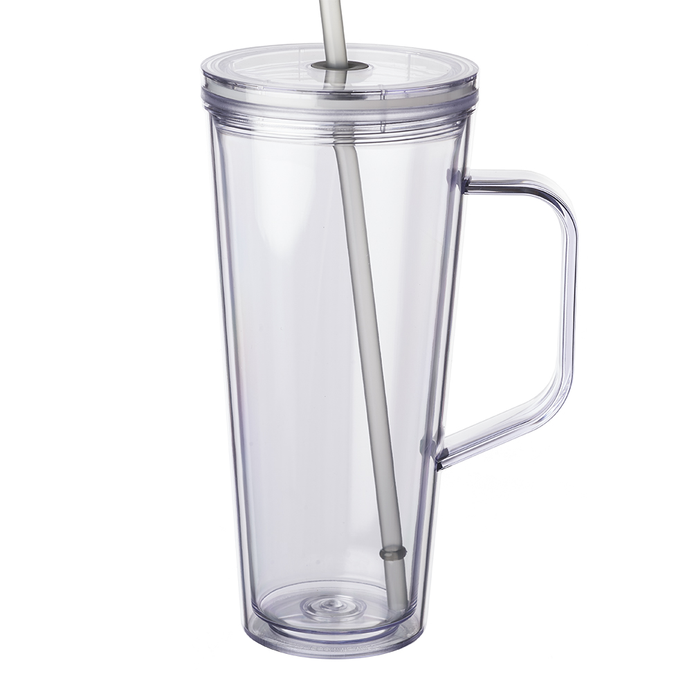 24 oz. Tilden Plastic Tumbler with Handle 1