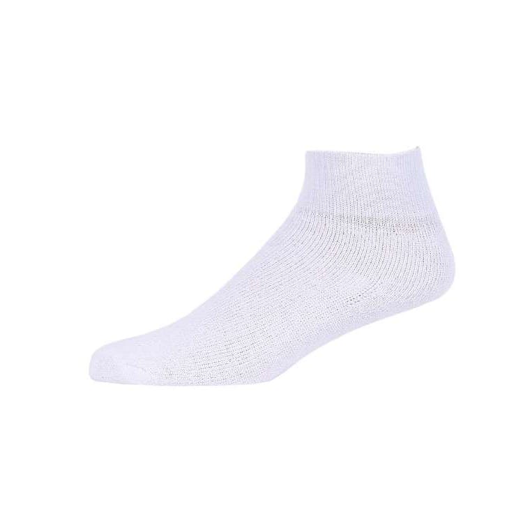 Quarter Sports Socks - White Size 10-13 4 Pack 2