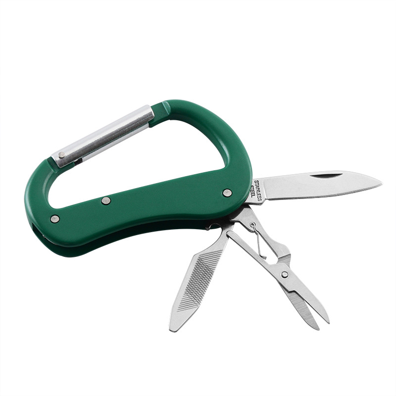 Multitool Carabiner With Knife, Opener and Scissors 3