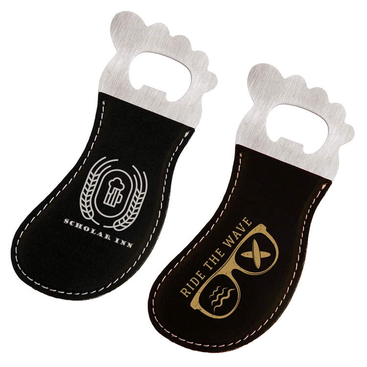 Cute Foot Shape Leatherette Bottle Opener 4