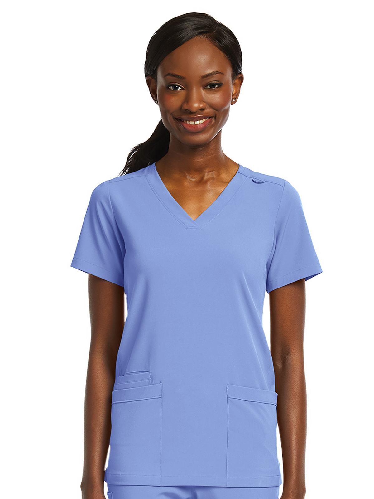 ScrubJoy Originals - Women's Fitted Two-Pocket V-Neck Top 16